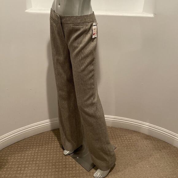Classiques Entier Neutral Multi  Plaid Dress Pants Size 2 BNWOT - Picture 4 of 11